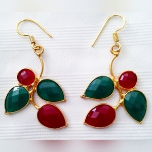 Gold Plated 925 Sterling Silver Earrings